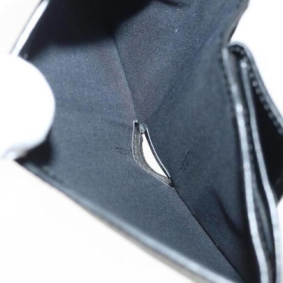 FENDI Wallet Leather Black F Logo with box - Picture 10 of 12